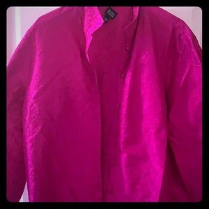 Intricate magenta blouse